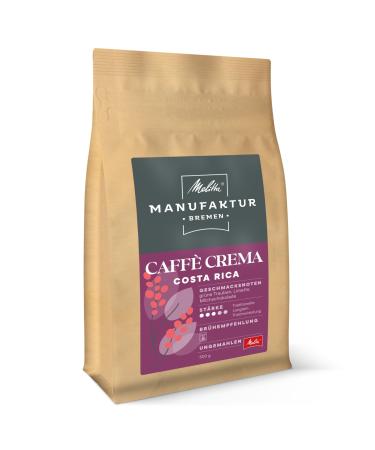 Melitta Manufaktur-Kaffee Caff Crema Speciality coffee 500g coffee beans uncomfortable single-original farin coffee made of Costa Rica roasted in Germany strength 3 Caff Crema Costa Rica 1 x 500g
