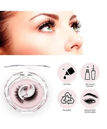 Glazy Boo Self Adhesive False Eyelashes - Reusable, Natural Look (4pcs) - Buy Online on SooperMarket.com