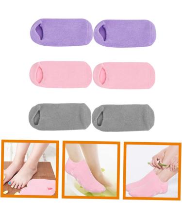 minkissy 3 Pairs Foot Gel Socks Non-slip Cosmetic Miss Vegetable Gel - Buy Online on SooperMarket.com