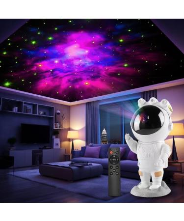 LED astronaut starry sky Projector Spaceman Galaxy Star Nachlicht Planarium with timer remote control Bedroom ceiling projection lamp Gift for children and adults white