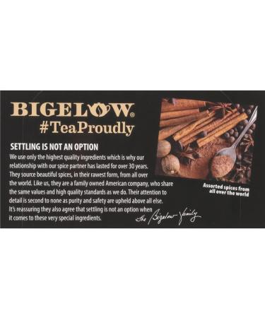Bigelow Decaffeinated Spiced Chai Black Tea - 120 Tea Bags (6 Pack) - Premium Flavor - Buy Online on SooperMarket.com