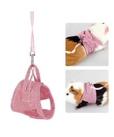 HEEPDD Small animal dishes and leash pet Front Front outwear outwest dishes Clothing for guinea pigs squirrel hedgehog chinchillas and more (red l)