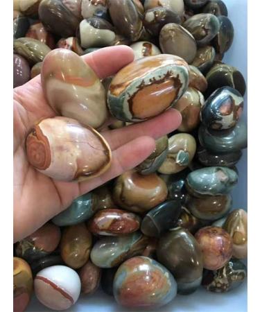3pc Natural Minerals Ocean Jasper Palm Size Tumbled Stones for Decoration - Buy Online on SooperMarket.com