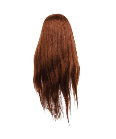 Frisierkopf Training Head - Dark Brown Natural Hair Doll for Professional Hairdressers & Styling - Buy Online on SooperMarket.com