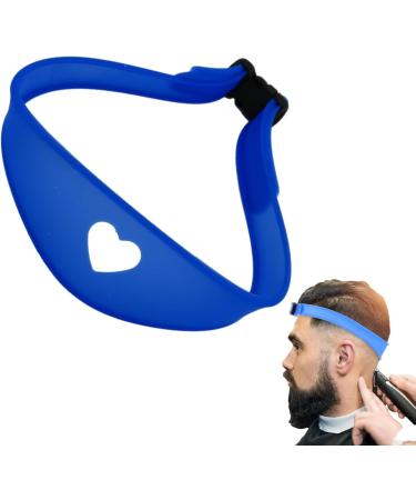 Adjustable Neck Hair Guide - Hair Trimming Guide Tool for Cutting Portable Silicone Haircut Bands Hairline Shaping Tool for DIY Home Haircuts Blue - Buy Online on SooperMarket.com