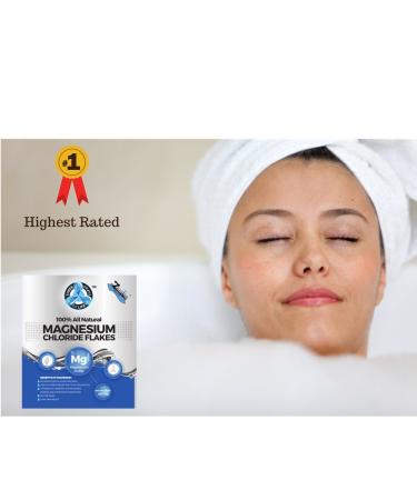 Pure Zechstein Inside Magnesium Chloride Flakes - 2lb Bulk Bag for Baths and Foot Soaks | Natural Relaxation and Health Benefits - Buy Online on SooperMarket.com
