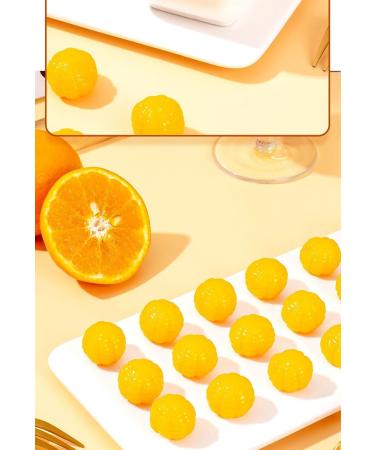 Peeling Fruit Juice Fudge Orange juice flavored candy fruit soft candy gummy candy healthy nutritious dessert wedding candies New Year Candy Chinese delicious snack gift pack (800g(About 86pieces)) - Buy Online on SooperMarket.com