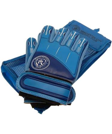Buy Man City Delta Goalkeeper Gloves for Juniors - Size 5 Blue | International Shipping Available - Buy Online on SooperMarket.com