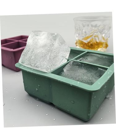 MAGICLULU 2pcs Silicone Ice Tray Mini Refrigerator Silicone Tray Cake Ice Making Mold Chocolate Candies Whisky 11.4X11.4CM Green - Buy Online on SooperMarket.com
