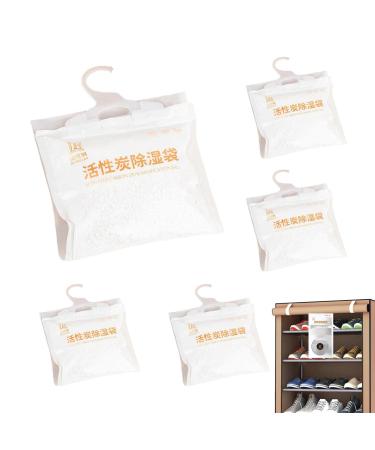 Shenrongtong moisture absorber visible moisture -absorbing clothes for the closet household cleaning agent for cabinet kitchen bathroom bedroom wardrobe 100g5 bag