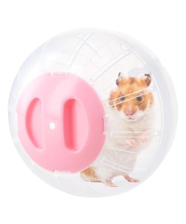 Hamsterball gymnastics ball hamster 14.5cm hamster run ball hamster wheel exercise ball plastic hamster ball for dwarf hamster guinea pig racing mouse pet jogging (pink)