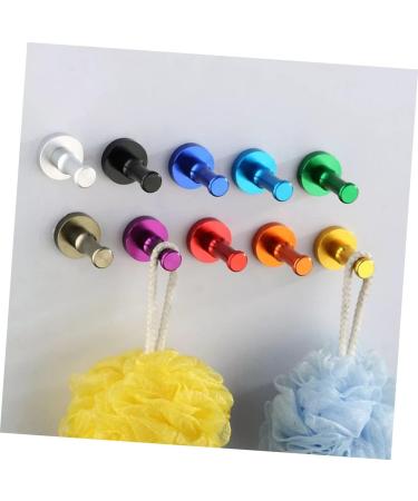 CHILDWEET Home Hooks Clothes Hanger Storage Hooks Stainless Steel Hangers Wall Purple Hanging Basket Heavy M Purple - Buy Online on SooperMarket.com