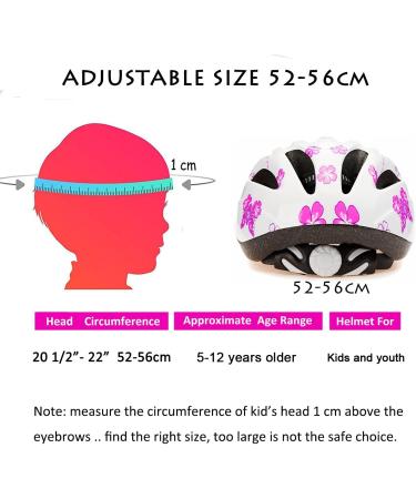 Girl's Pink Bike Helmet | Ages 3-10 | Adjustable & Multi-Sport | CPSC Certified - Buy Online on SooperMarket.com