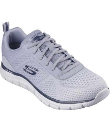 Skechers Men's Track Ripkent Sneaker - Light Grey Mesh - Size 42 EU - International Shipping Available - Buy Online on SooperMarket.com