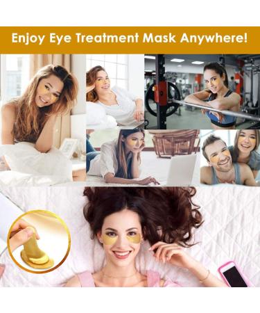 30 Pairs Gold Under Eye Patches with Collagen Treatment for Dark Circles and Wrinkles - Anti-Aging Eye Gel Pads for Women and Men - Buy Online on SooperMarket.com