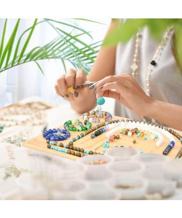 Enrichoice Bamboo Beading Board for Jewelry Making - Beading Mats Tray for Bracelets & Necklaces Design - Buy Online on SooperMarket.com