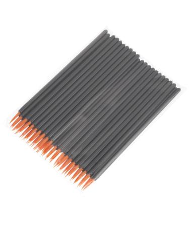 Baluue 300 Pcs Disposable Eyeliner Brush Lipstick Gloss Applicator Makeup Applicator Black Artificial Fiber 9x6.5cmx3pcs Blackx3pcs