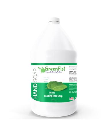 GreenFist Foaming Hand Soap Refills Mint Scent Inspired by Eucalyptus Smell Jug Foam Refill Made in USA  128 ounce (1 Gallon)