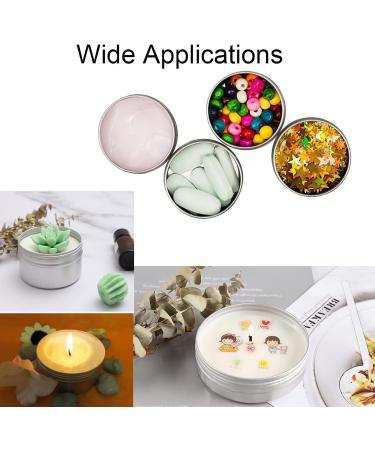 Basic Packing: 12x 15ml Silver Aluminum Screw Cap Cans for Cosmetics - Durable Empty Round Dose Boxes with Stickers - Buy Online on SooperMarket.com