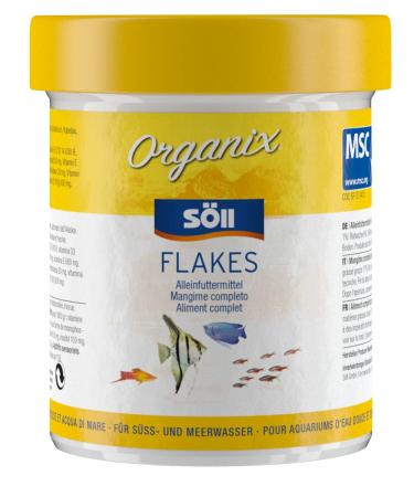 S ll 16133 Organix Flakes - staple food for ornamental fish - aquarium food - ornamental fish food - flake food - 130 ml 130 ml (1 pack)
