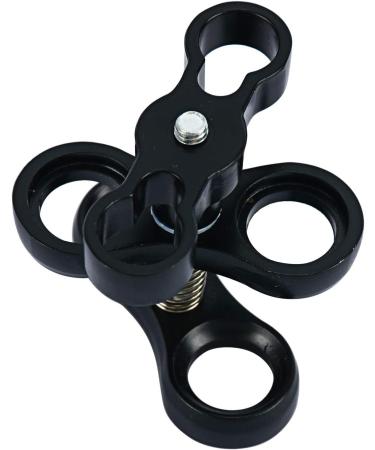 Amarine Made 1 Inch Black Underwater Ball Clamp Mount - 2 Pack for Light Arm System - Buy Online on SooperMarket.com