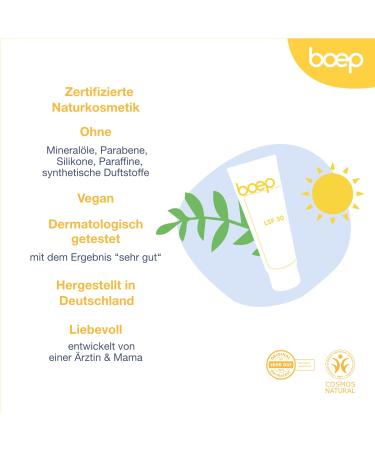 Boep Sunscreen Sensitive LSF30 | Mineral Sun Protection for Babies Children & Adults | Perfume-Free Zinc Oxide UV Filter | Vegan Natural Cosmetics (100ml) - Buy Online on SooperMarket.com