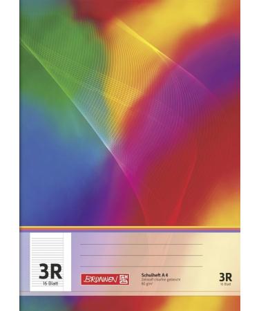 Buy Brunnen 104490323 A4 Exercise Book - 16 Lined Sheets with Margin for Grade 3 - International Shipping Available  - Buy Online on SooperMarket.com