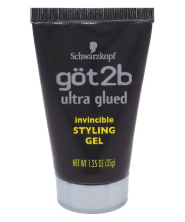 got2b Ultra Glued Invincible Styling Gel Hair Gel 1.25 oz (12 Pack) 12Pack 1.25 Ounce (Pack of 12)