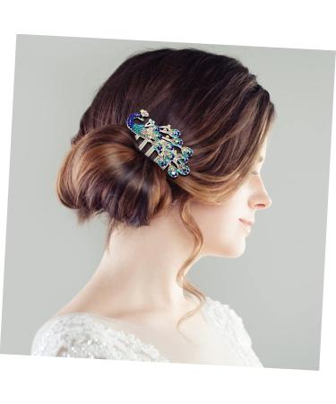Amosfun Diamond Phoenix Hair Comb Wedding Hair Clip Combs for Women Wedding Hair Accessories for Women Flower Girl Barrette Rhinestone Barrette Comb Crystal Hair Clips Hair Side Comb Lace - Buy Online on SooperMarket.com