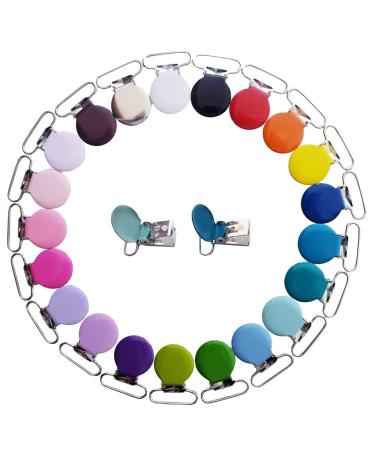 Sutoyuen 42pcs Metal Round Suspender Clips for DIY Pacifier Chains & Jewelry Accessories - Buy Online on SooperMarket.com