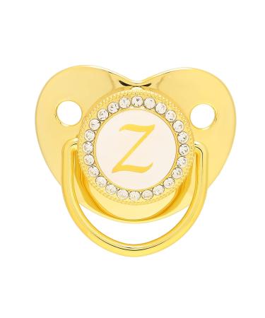 Golden Baby Pacifier with Clip | Silicone Bling Clips for Girls 6-18 Months | Stylish & Soothing Feeding Solution - Buy Online on SooperMarket.com