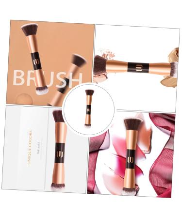 Shop Housoutil Double-Ended Makeup Brush - Flat Top Foundation & Contour Brush for Mineral Makeup | Premium Quality Cosmetics Tool - Buy Online on SooperMarket.com