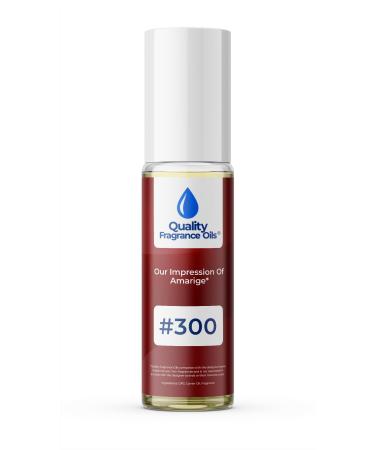 Quality Fragrance Oils' Impression #300 Inspired by Amirage for Women (10ml Roll On) Amarige for Women Impression #300 0.34 Fl Oz (Pack of 1)