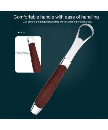 Stainless Steel Tongue Scraper - Oueyfer Tongue Cleaning Tool for Fresh Breath & Oral Hygiene - Buy Online on SooperMarket.com