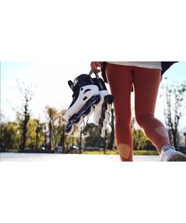 PAPAISON Adjustable Inline Skates with Light Up Wheels - White, Large (Youth & Adult 4-7 US) - Buy Online on SooperMarket.com