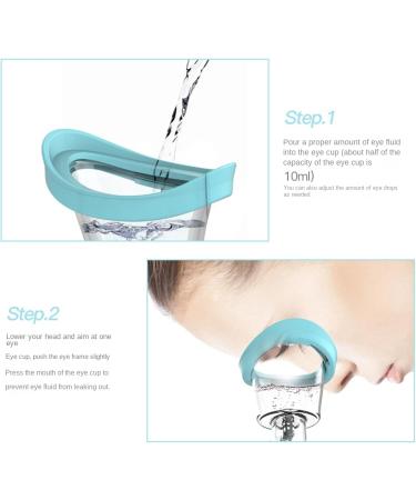 TsoLay 2X Soft Silicone Eye Wash Cups Eyes Cleaner Flushing Rinse Cups Resuable Bath Eyewash Cups - Buy Online on SooperMarket.com