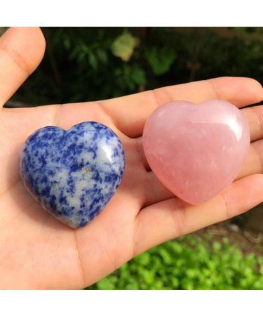 Specimen Healed Quartz Gemstones Natural Heart Crystals pedras para artesanato Reiki Stones Home Decor As a Gift FZUGEDRLI (Color : Rose Quartz Size : Approx 30mm) - Buy Online on SooperMarket.com