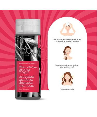 Aroma Magic Activated Bamboo Charcoal Shampoo | Clarifying Hair Cleanser with Aloe Vera | 6.76 Fl Oz (200ml) | Nourishing Scalp & Removes Build-Up | International Shipping Available - Buy Online on SooperMarket.com