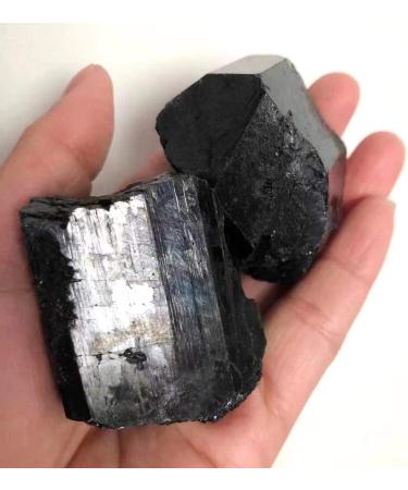 1pc 100g-120g Natural Quartz raw Black Tourmaline Tumbled Stones Obelisk - Buy Online on SooperMarket.com