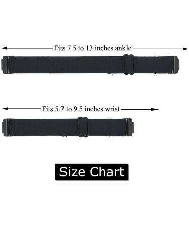 Adjustable Elastic Wrist/Ankle Band for Fitbit Inspire/Inspire 2/Inspire HR - Stretchy Band for Men and Women (Black) - Buy Online on SooperMarket.com