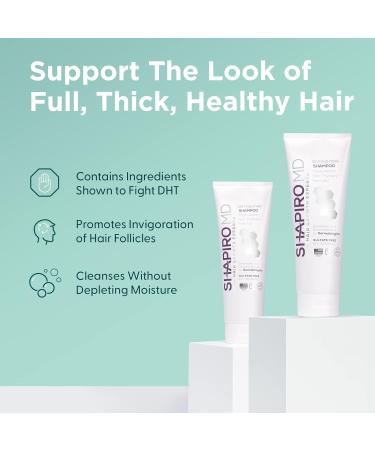 Vegan Hair Loss Shampoo and Conditioner Set | Dermatologist Developed DHT Fighting Treatment for Thinning Hair | Healthier, Fuller, Thicker Hair | 1-Month Supply - Buy Online on SooperMarket.com