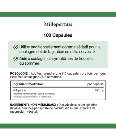 Nature's Bounty St. John's Wort 300mg Pills Supplement Helps to Treat Symptoms of Sleep Disorders 100 Capsules - Buy Online on SooperMarket.com