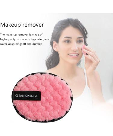 Reusable Makeup Remover Pads | Makeup Remover Cloth Pads for Cleaning - Eye Makeup Remover Pads Facial Cleansing Pads for Men and Women Wet and Dry Use Pink - Buy Online on SooperMarket.com