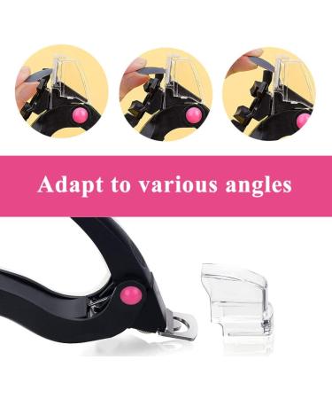 Acrylic Nail Clipper U Shaped Nail Edge Trimmers False Nail Tip Scissors Black - Buy Online on SooperMarket.com