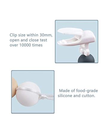 AUXHCYL 8 Pcs Baby Dummy Clips Set with Silicone Holder - Unisex Newborn Dummies - Buy Online on SooperMarket.com