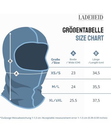 Chargingheid Sturmaske Motorcycle Balaclava - Thermal Ski Mask for Men & Women | Moisture Absorbent Comfort Fit - La-127 M-L Graphite/Melange-2 - Buy Online on SooperMarket.com