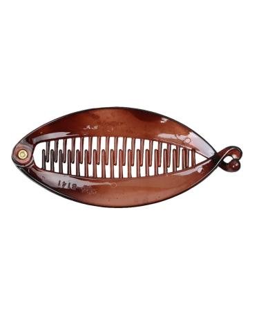 zalati Banana Hair Clips Vintage Fish Shape Round Edges Clips Grip Slide ong Clamp for Hair Styling Tie