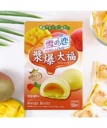 Yuki & Love Mango Mochi 180g Daifuku (Pack of 2) by CNMART - Buy Online on SooperMarket.com