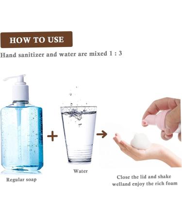 Shop NOLITOY 3pcs Mini Pump Bottles - Perfect for Travel Soap Shampoo & Lotion - Clear Foaming Bottle Set in Miss Pink - Buy Online on SooperMarket.com