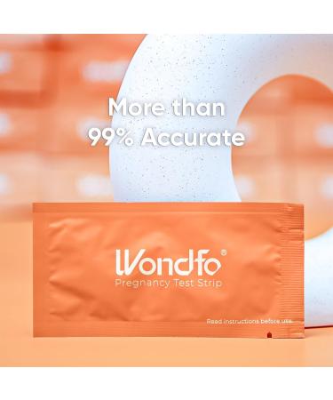 Wondfo Pregnancy Test Strips - 25 Pack Early Result Pregnancy Test Highly Sensitive Fast Home Self-checking Kit Clear HCG Test Results Test De Grossesse 25 Hcg - Buy Online on SooperMarket.com